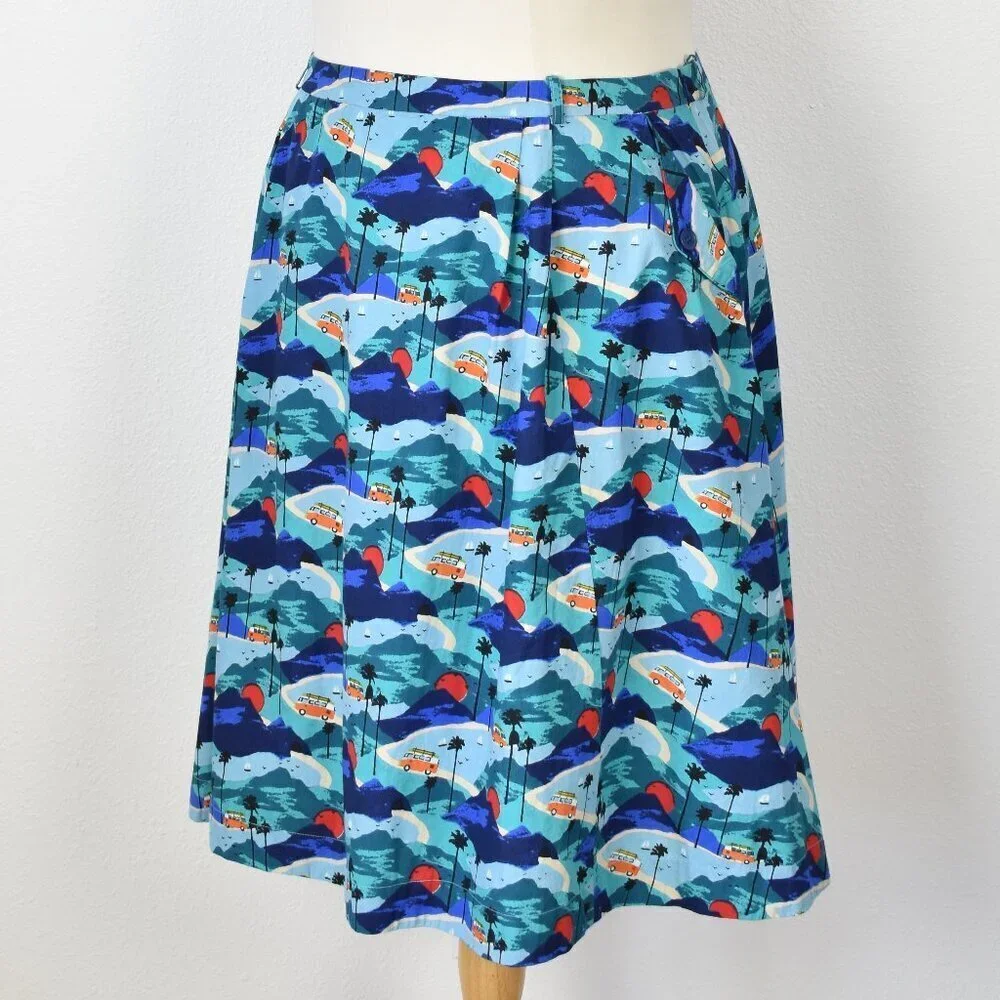 Emily and Fin ModCloth Pippa Skirt Road Trippin NEW - 3X - Picture 3 of 11
